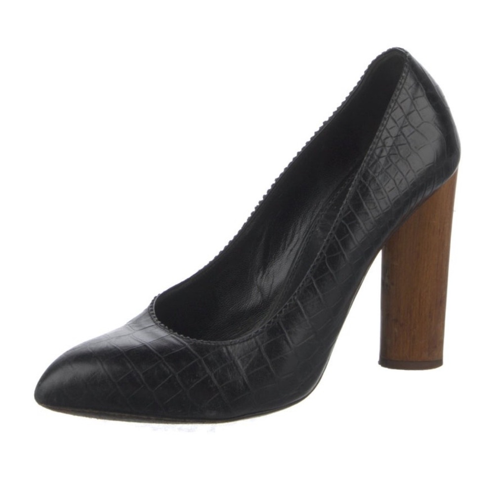 Yves Saint Laurent Pumps with Wooden Heel
